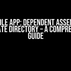 C# Console App: Dependent Assemblies in Alternate Directory – A Comprehensive Guide