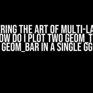 Mastering the Art of Multi-Layered Plots: How do I Plot Two Geom_Textlines + One Geom_Bar in a Single Ggplot?