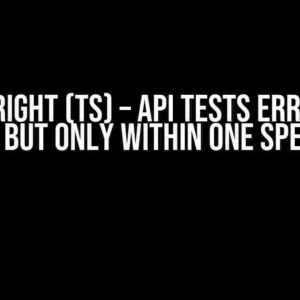 Playwright (TS) – API tests error on a ‘401’, but only within one spec file